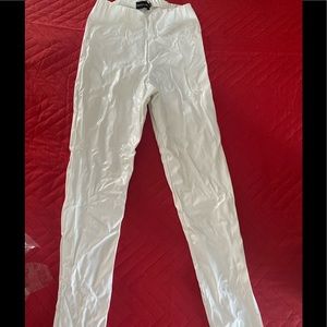 Vinyl white pants